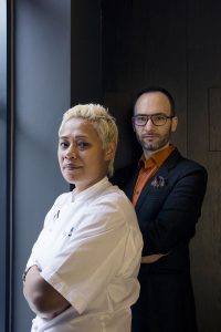 Portraits of Monica and David Galetti at Mere